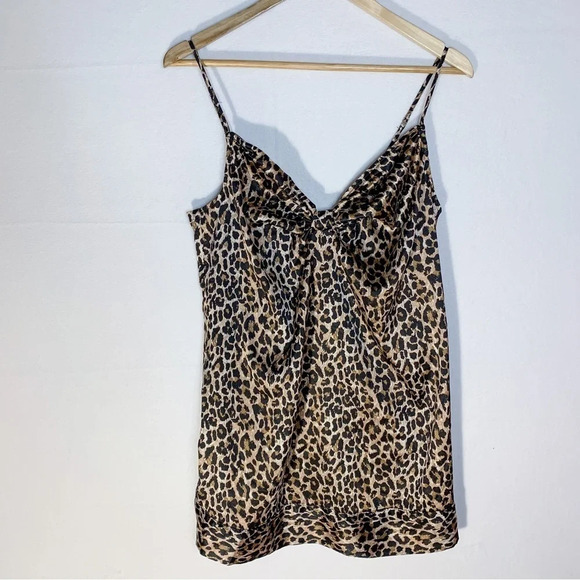 Victoria’s Secret Satin Leopard Slip Dress Nightgown - Picture 1 of 5